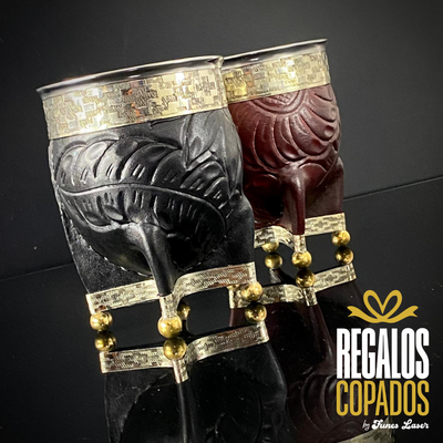 Mate imperial Cuero repujado