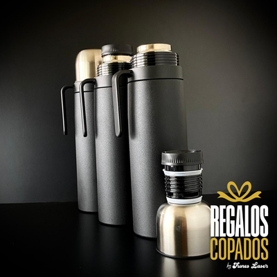 Termo Negro media manija Tapón Cebador