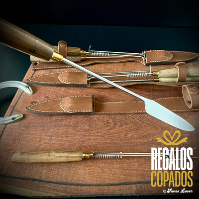 Set Parrillero  largo con tenedor expulsor