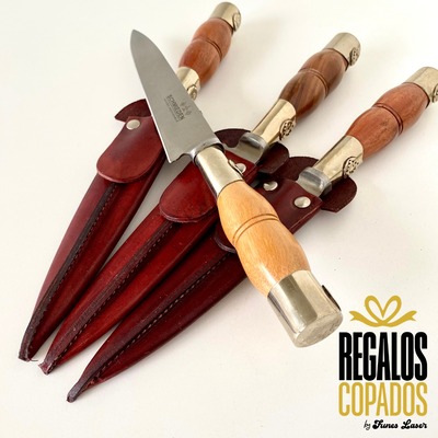 Cuchillo cabo madera torneada y alpaca N14