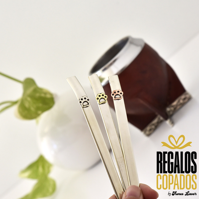 Bombilla  plana  "Huellita"