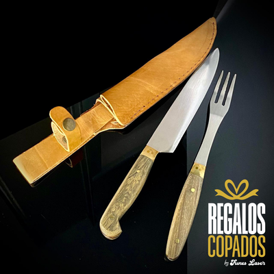 Juego doble Inox. de madera N18