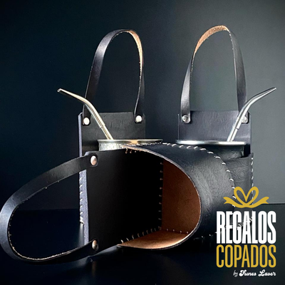 Portamate cuero para auto