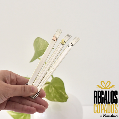 Bombilla plana "Gatito"