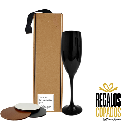 Box Copa Black de Champagne 190ml
