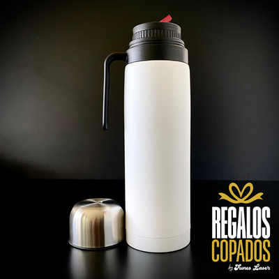 Termo Media manija blanco 1 Lt