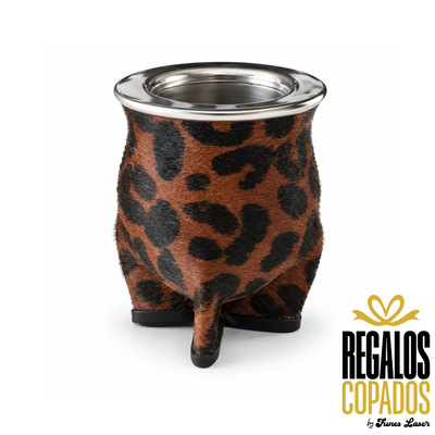 Mate camionero Cuero con pelo Print -De Luxe