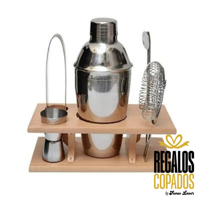 Set Coctelera Bambú 