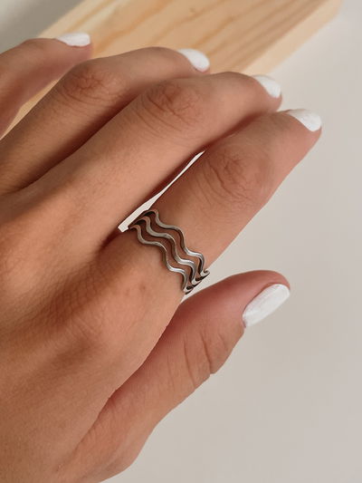 Anillo Triple Ondas AQ