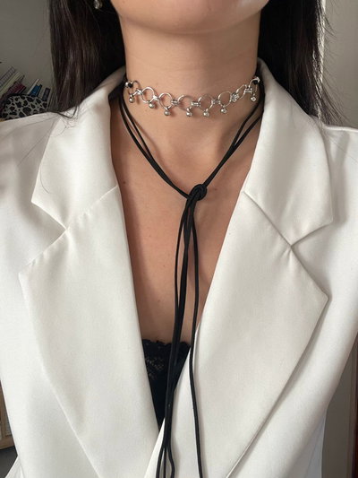 Choker Doble Negro #1