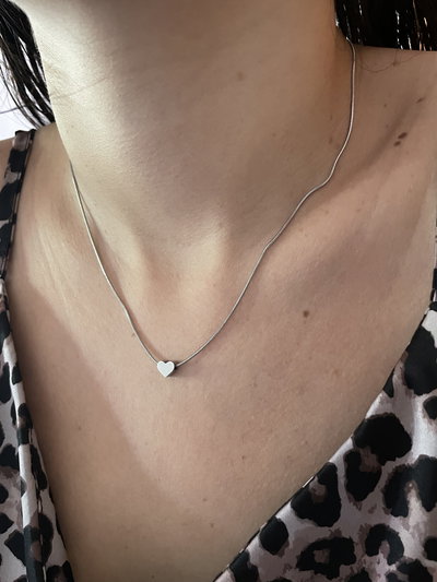 Collar corazón raton AQ 