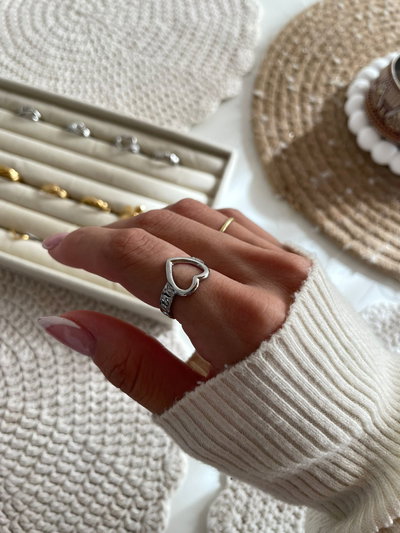 Anillo Corazon AQ