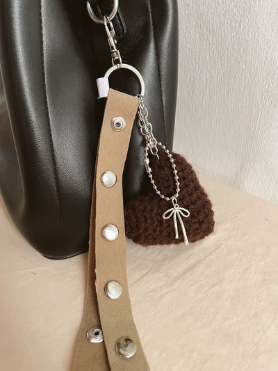 Llavero/Charm (corazón marron 2)