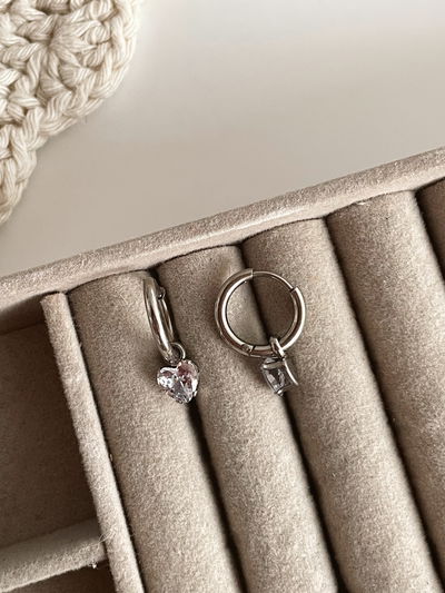 Aros Ámbar AQ (corazón) 