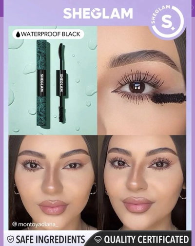 Mascara de Pestañas Prueba de agua Sheglam