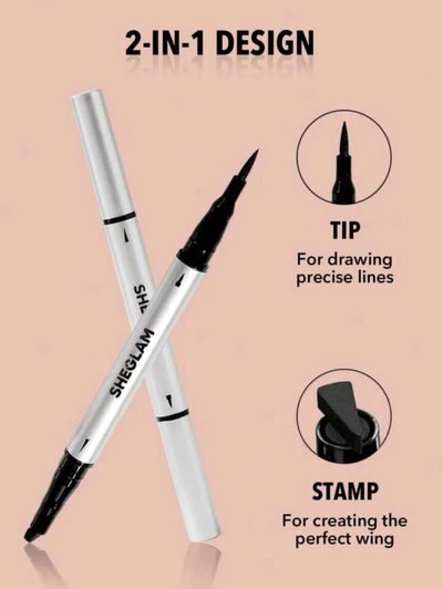 Delineador en Fibra dúo Sheglam a prueba de agua 