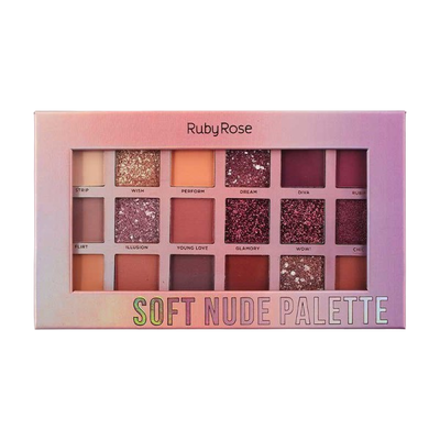Paleta de sombras Soft Nude Ruby Rose