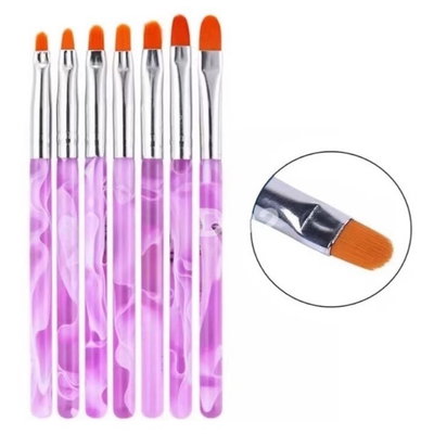 Set de brochas p/ cortes o labios genéricas 