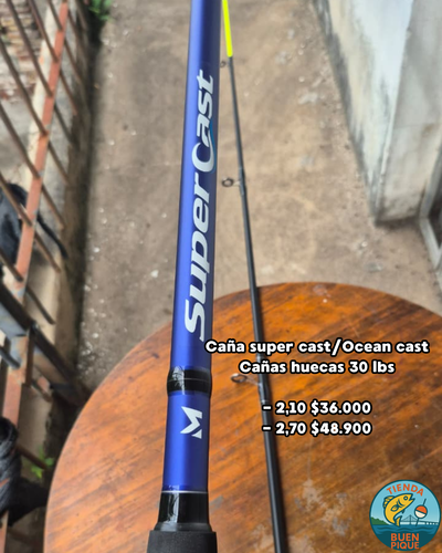 Marine Sport Super Cast 2.10 mts - 15-30 libras - Grafito