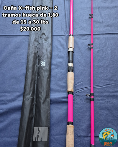 Caña Rosa 1.80 mts 30lbs Hueca
