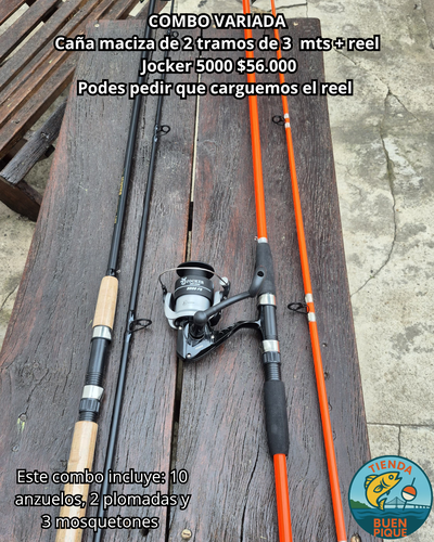 Caña 3,00 metros + Reel XFISH Jocker 5000 + Accesorios