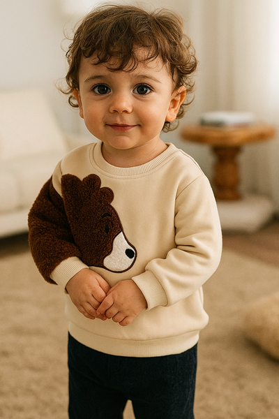 🐻✨ Buzo “Osito Abrazador” con manga peluche