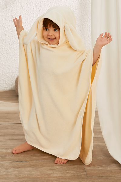 🐰✨ Toallón “Orejas Felices” con capucha