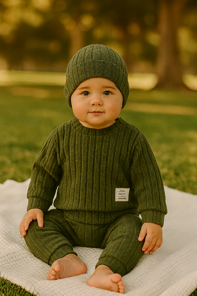 🌲✨ Conjunto “Bosque Mimoso” con gorrito