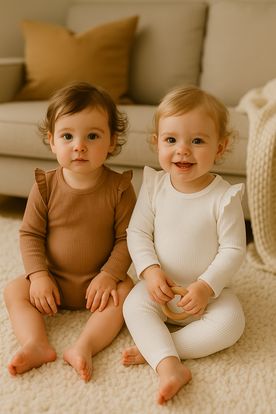 🌾✨ Pack H&M “Alita de Algodón” – Bodys con voladitos