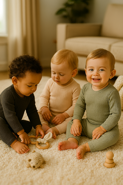 🌿✨ Pack H&M “Trío Esencial” de bodys acanalados