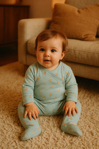 🌼✨ Pijamas “Trencito de Sueños” – Enteritos cruzados