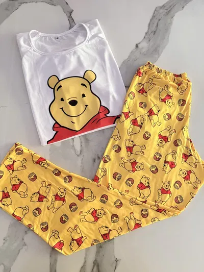 PIJAMA ADULTO LARGO Winnie Pooh- COD 7 . 