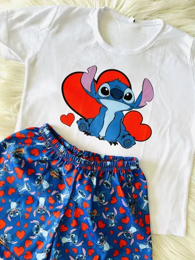 PIJAMA CORTO NIÑOS - COD 2428 ST CORAZONES
