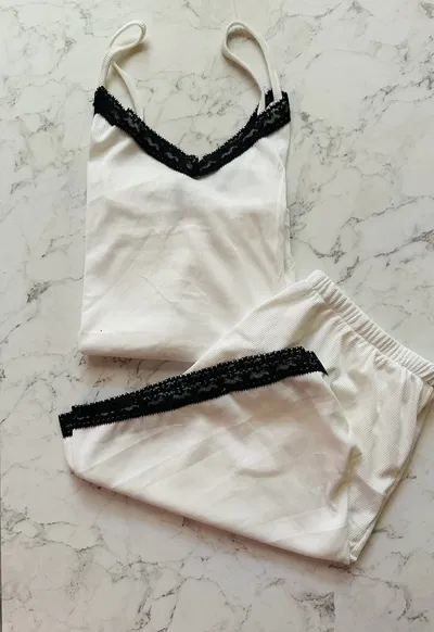 PIJAMA MORLEY CORTO BLANCO