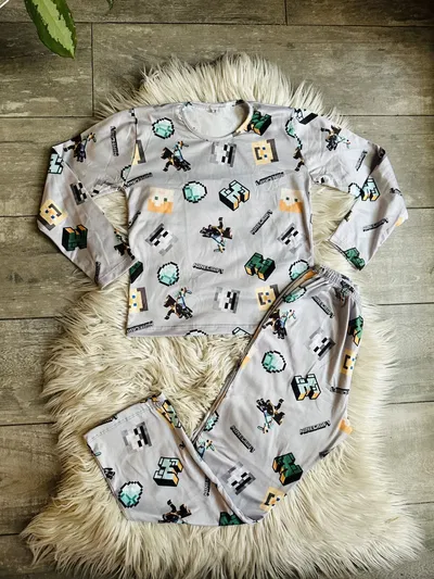 PIJAMA MANGA LARGA FULL PRINT - COD A105