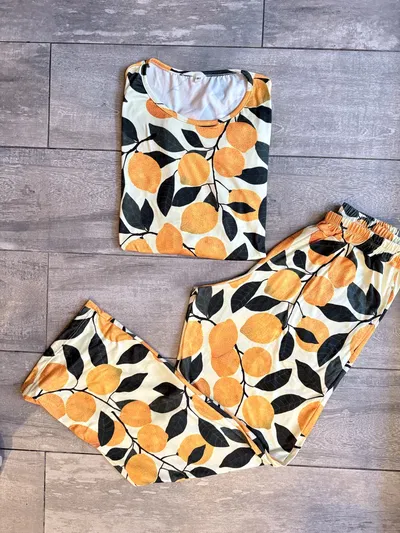 PIJAMA LARGO ADULTO MANGA LARGA FULL ESTAMPA COD 210