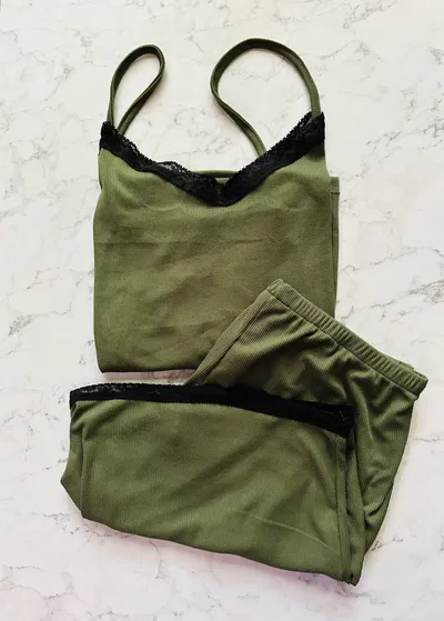 PIJAMA MORLEY CORTO VERDE MILITAR
