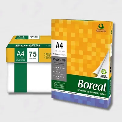 RESMA A4 70 GRS BOREAL PACK X 10 UNIDADES