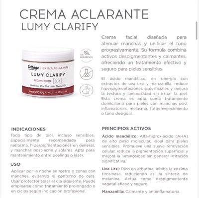 Crema Aclarante LUMY CLARIFY 50g