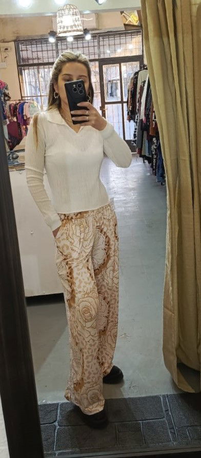 Pantalon wid Flower