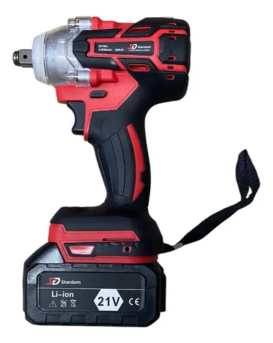 Llave De Impacto Stardom Sd7001 - 21 Vcc Brushless Rojo 50/60 Hz