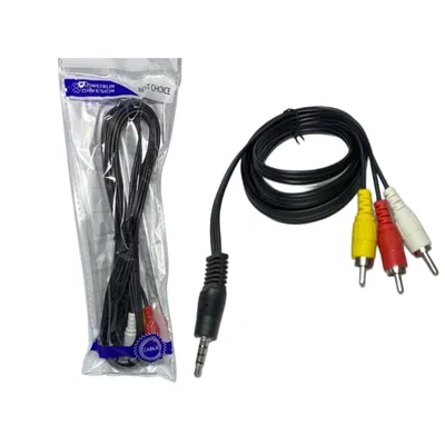 Cable RCA AV a Plug 3.5mm 1,5 mts 