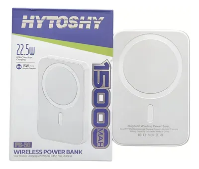 Powerbank Inalambrico Qi Magnético 15000mAh