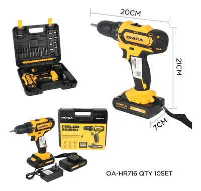 TALADRO ATORNILLADOR INALAMBRICO ONICA