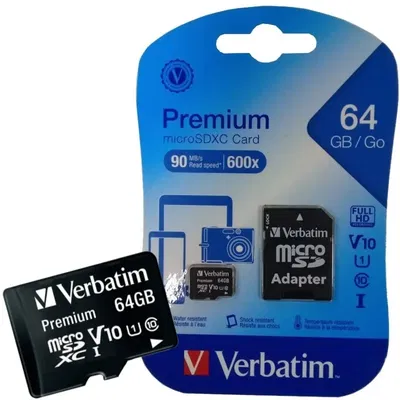 Tarjeta De Memoria Verbatim Premium 64gb