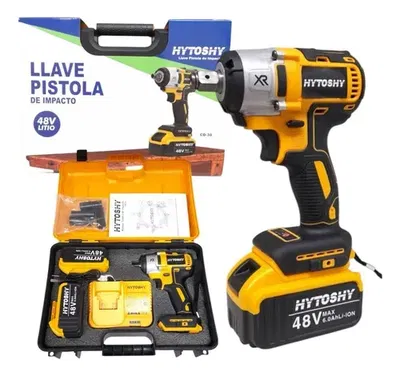  Pistola Impacto Inalámbrica + 2 Baterias 21v + Maletin hytoshy