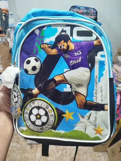 mochila primaria doble cierre relieve 3d personajes 14 pulgadas