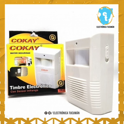 TIMBRE ELECTRÓNICO CON SENSOR INFRAROJO PARA NEGOCIOS