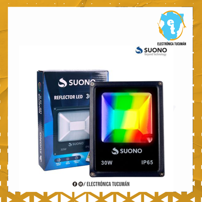 reflector led rgb colores 30w suono