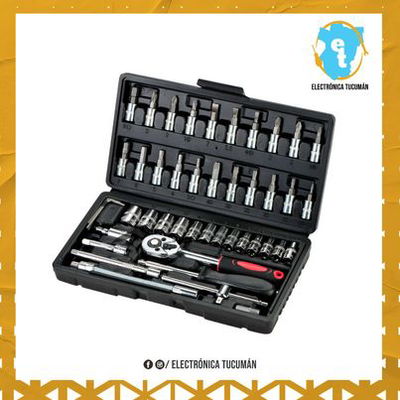 JUEGO DE TUBOS 1/4 46 PIEZAS TORX ALLEN 1 CALIDAD